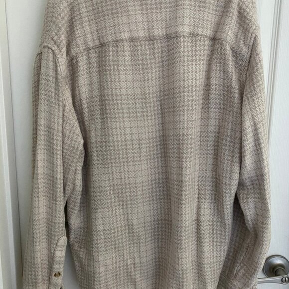 Abercrombie & Fitch Mens Flannel Knit Biege Size Small - Picture 3 of 3